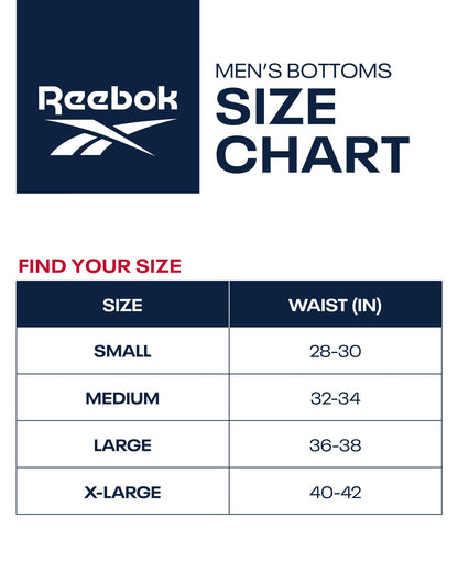 Reebok Men's Moisture Wicking Boxer Briefs 4-Pack