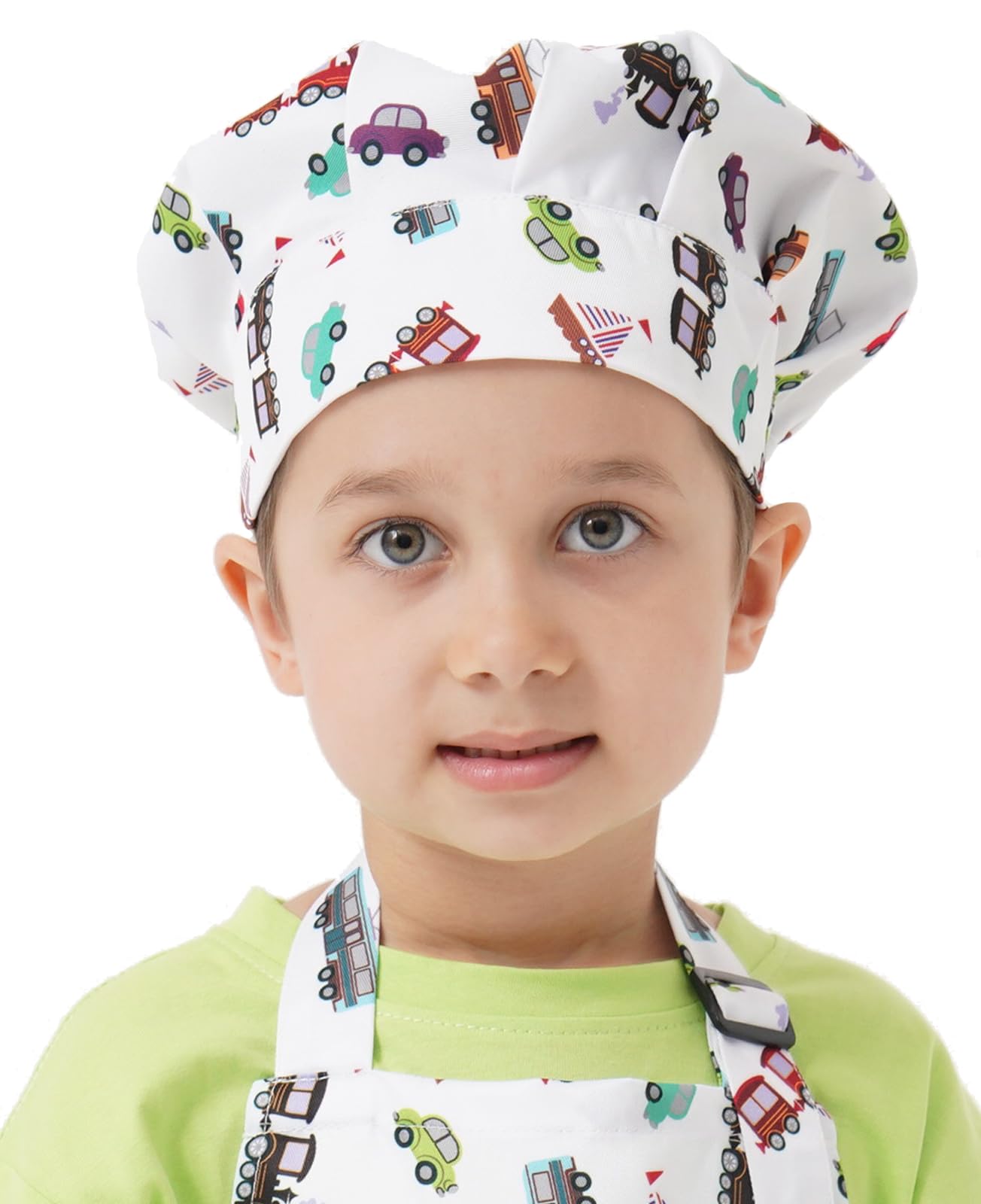 Kids Apron and Chef Hat Set for Cooking