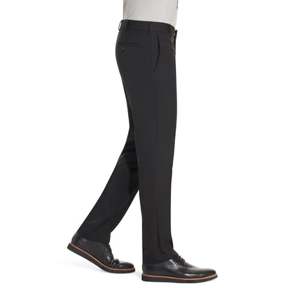 Van Heusen Men's Traveler Slim Fit Pant, Black, 32W X 30L