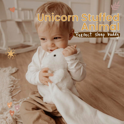 Unicorn Baby Lovey Security Blanket Plush Toy