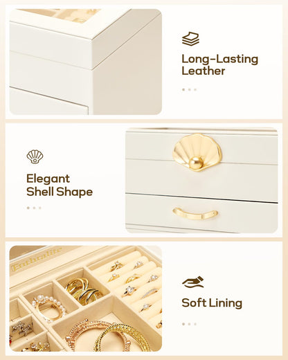 Enthralite 2-Drawer Jewelry Box Organizer for Women