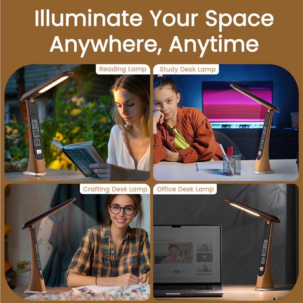 WILIT Rechargeable Cordless Table Lamp with Brightness Control