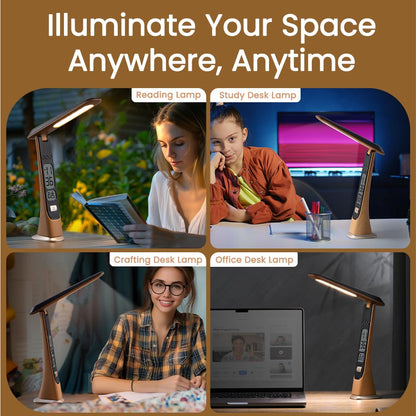 WILIT Rechargeable Cordless Table Lamp with Brightness Control