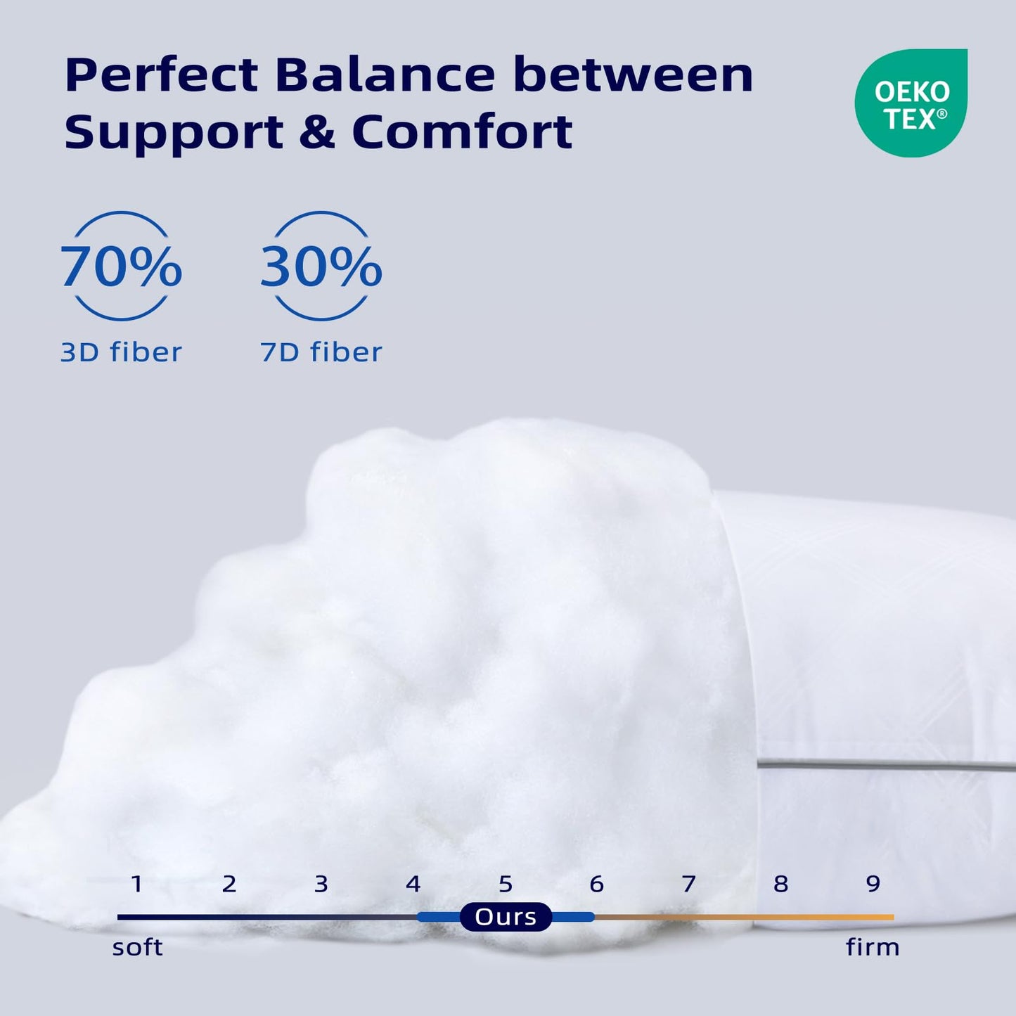 2 Pack Wellos Down Alternative Bed Pillows