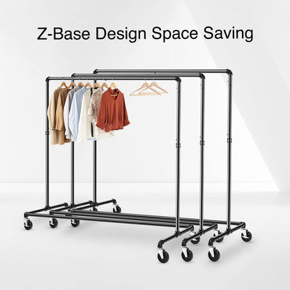 GREENSTELL Heavy Duty Rolling Clothes Rack on Wheels