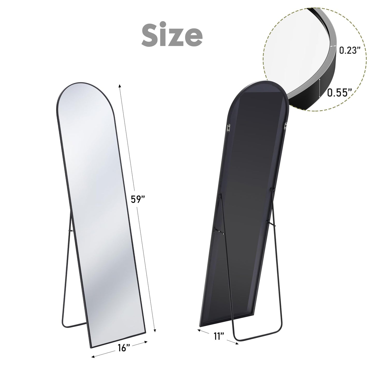 Full Length Arched Mirror by Sweetcrispy