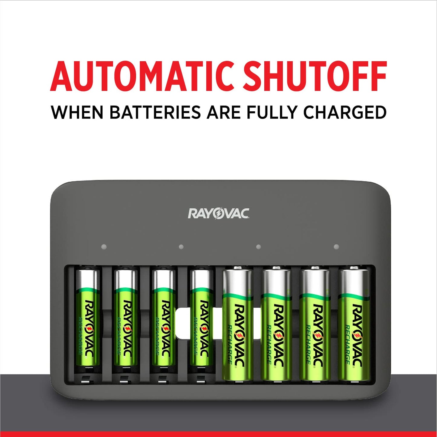 8-Bay Rayovac USB Battery Charger for Rechargeables