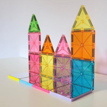 MAGNA-TILES 15-Piece Magnetic Building Set with Mirrors