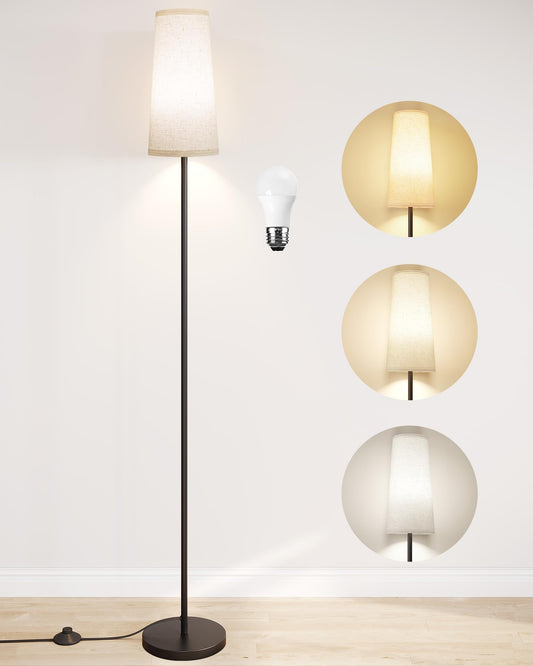 SUNMORY Tall Floor Lamp with LED Bulb