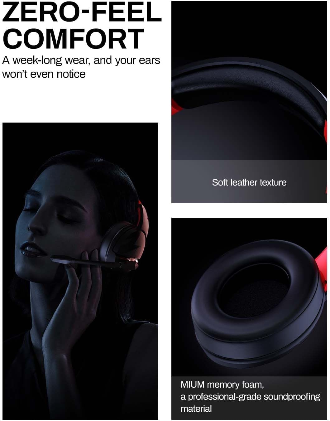 acer Wireless Gaming Headset, PS5 Headset with 2.4GHz