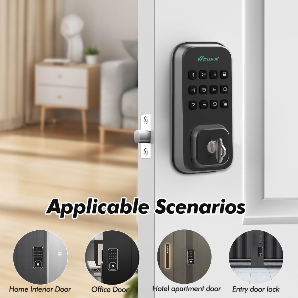 Zylenor Smart Keyless Entry Door Lock with WiFi