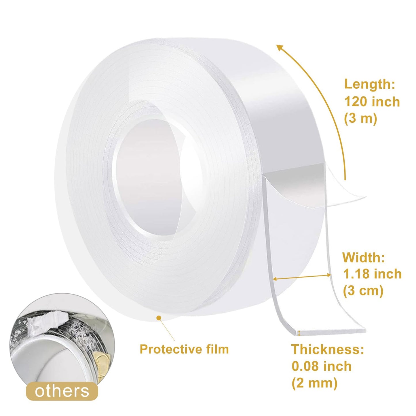 Heavy Duty Double Sided Adhesive Tape 10ft