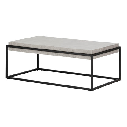 South Shore Industrial Coffee Table, Concrete Gray