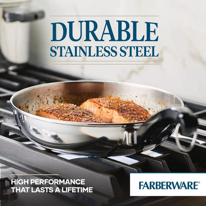 15-Piece Farberware Stainless Steel Cookware Set