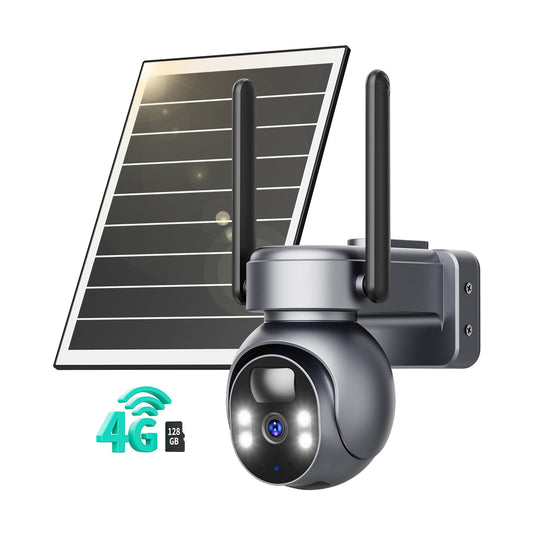4G LTE Security Camera with 128G Memory Card