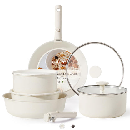 CAROTE 11-Piece Nonstick Cookware Set, Oven Safe