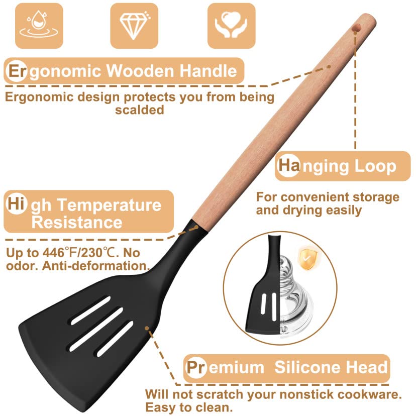 26-Piece Non-Stick Silicone Utensil Set