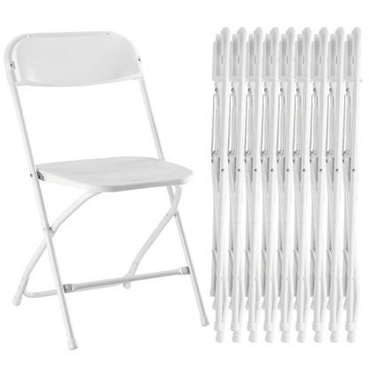Sweetcrispy 10-Pack Folding Chairs for Indoor Outdoor