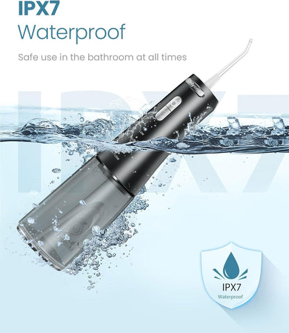 Portable Water Dental Flosser with 4 Modes