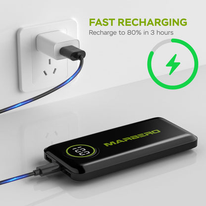 MARBERO 10000mAh Slim Portable Charger Power Bank