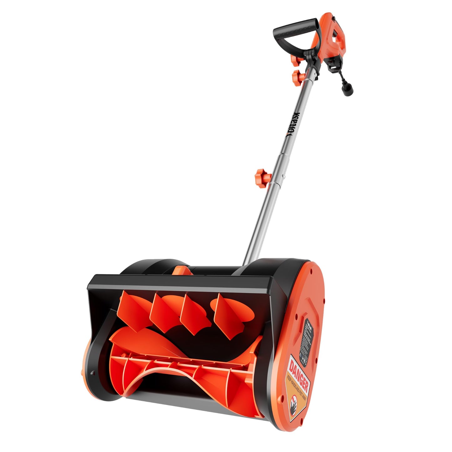 VOLTASK 12-Inch Electric Snow Blower, 10 Amp