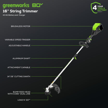 80V Cordless Lawn Mower with Blower & Trimmer