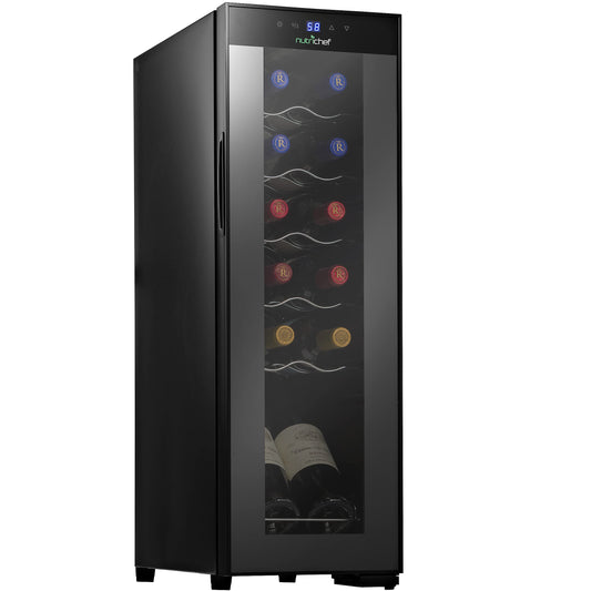 12-Bottle NutriChef Mini Wine Fridge Chiller