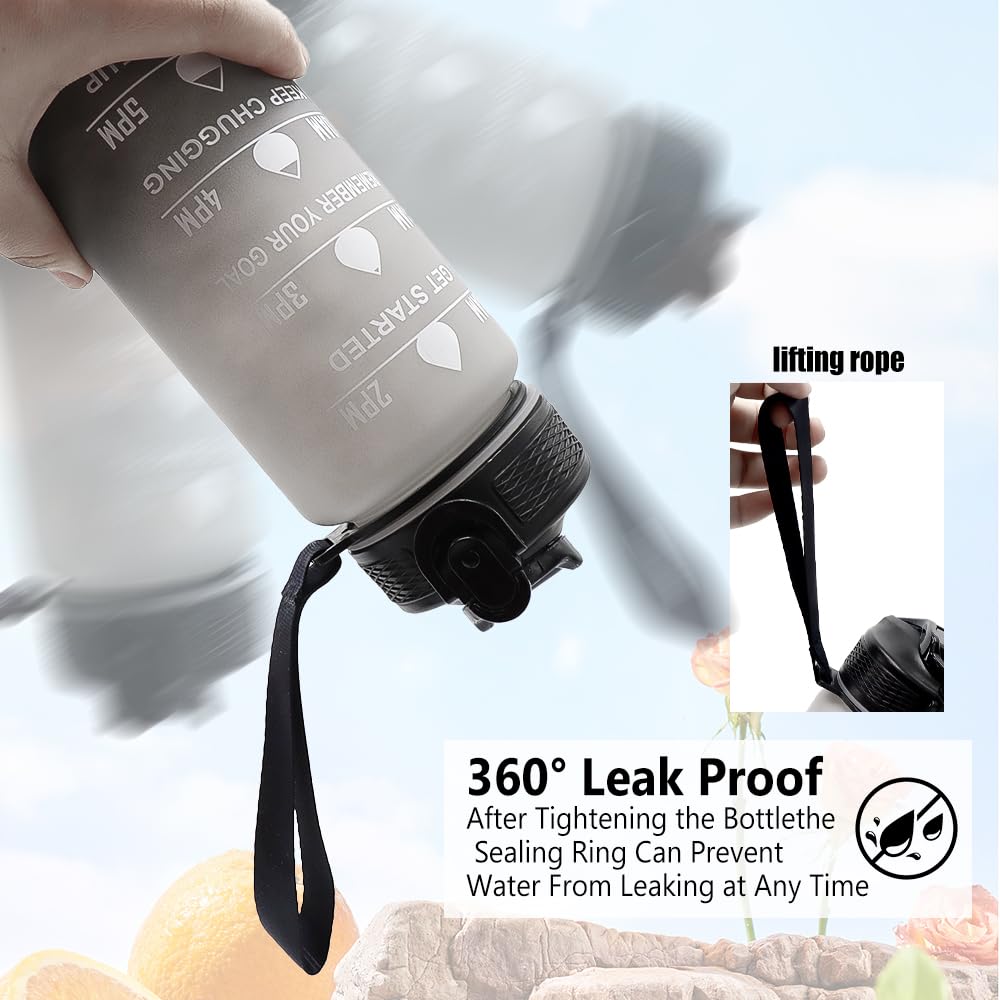 32oz Sports Water Bottle with Straw, Leak Proof
