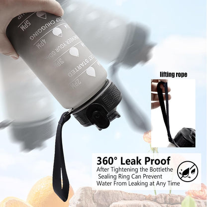 32oz Sports Water Bottle with Straw, Leak Proof