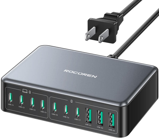 480W Rocoren USB C Charging Station for Devices