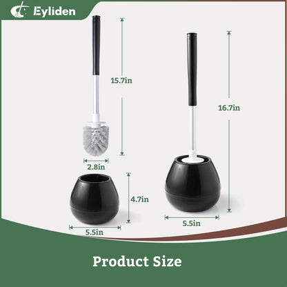 Toilet Brush Set with Drip-Proof Holder