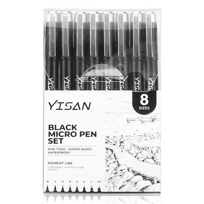 YISAN Micro Fineliner Pens Set for Artists