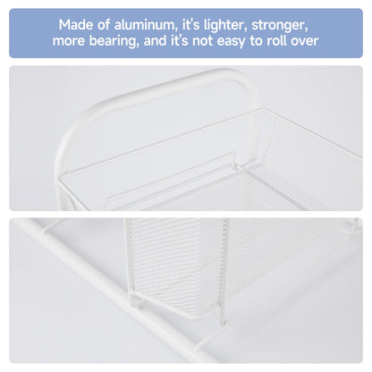 SUBMARINE 4-Tier Rolling Storage Cart with Wheels