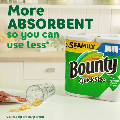 Bounty Select-A-Size Paper Towels, 2 Double Plus Rolls, White, 113 Sheets Per Roll