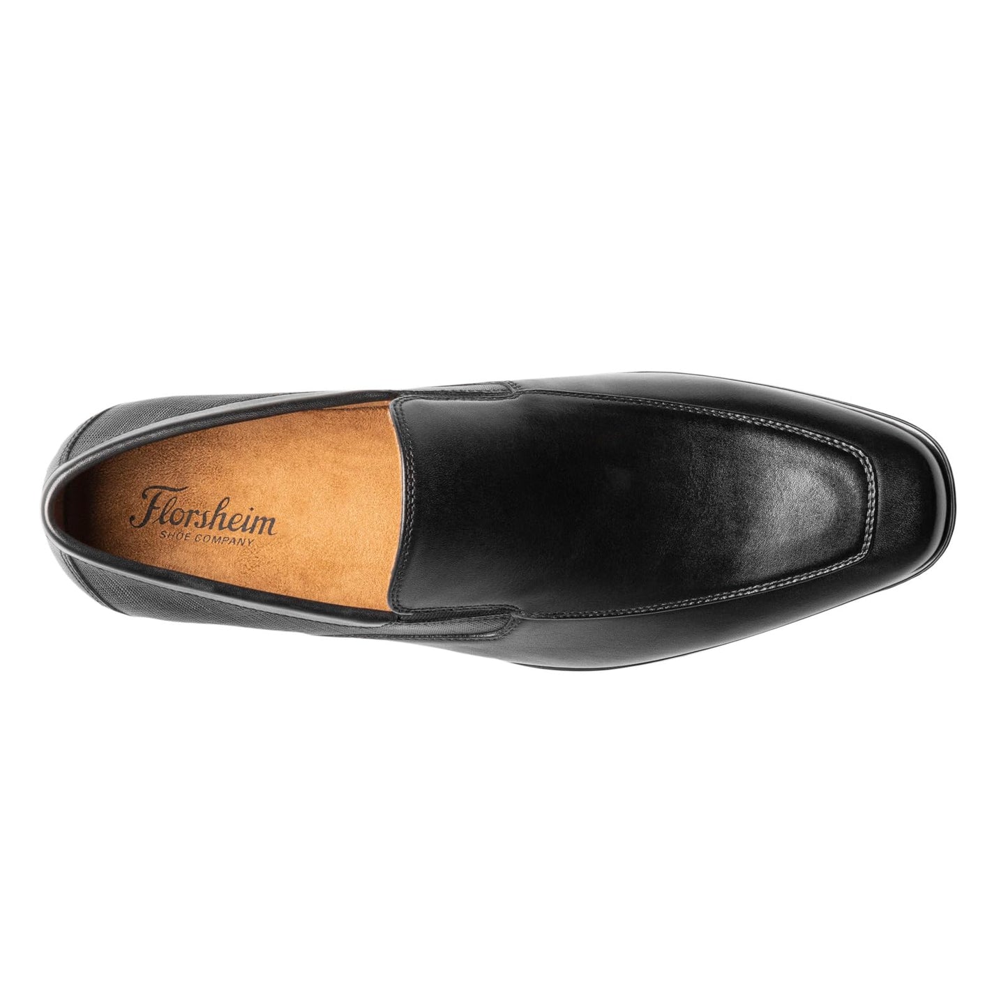 Florsheim Jackson Moc Toe Venetian Loafers for Men - Leather Upper, Squared Toe Closure, Slip-On Style, and Classy Footwear Black 9 M (D)