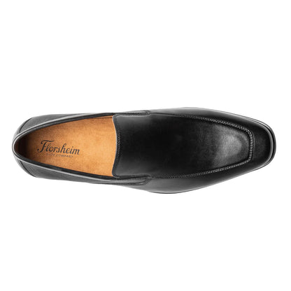 Florsheim Jackson Moc Toe Venetian Loafers for Men - Leather Upper, Squared Toe Closure, Slip-On Style, and Classy Footwear Black 9 M (D)