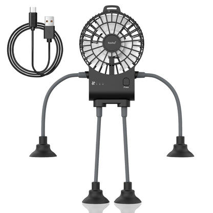 Portable Rechargeable Hands-Free Fan by Simfree