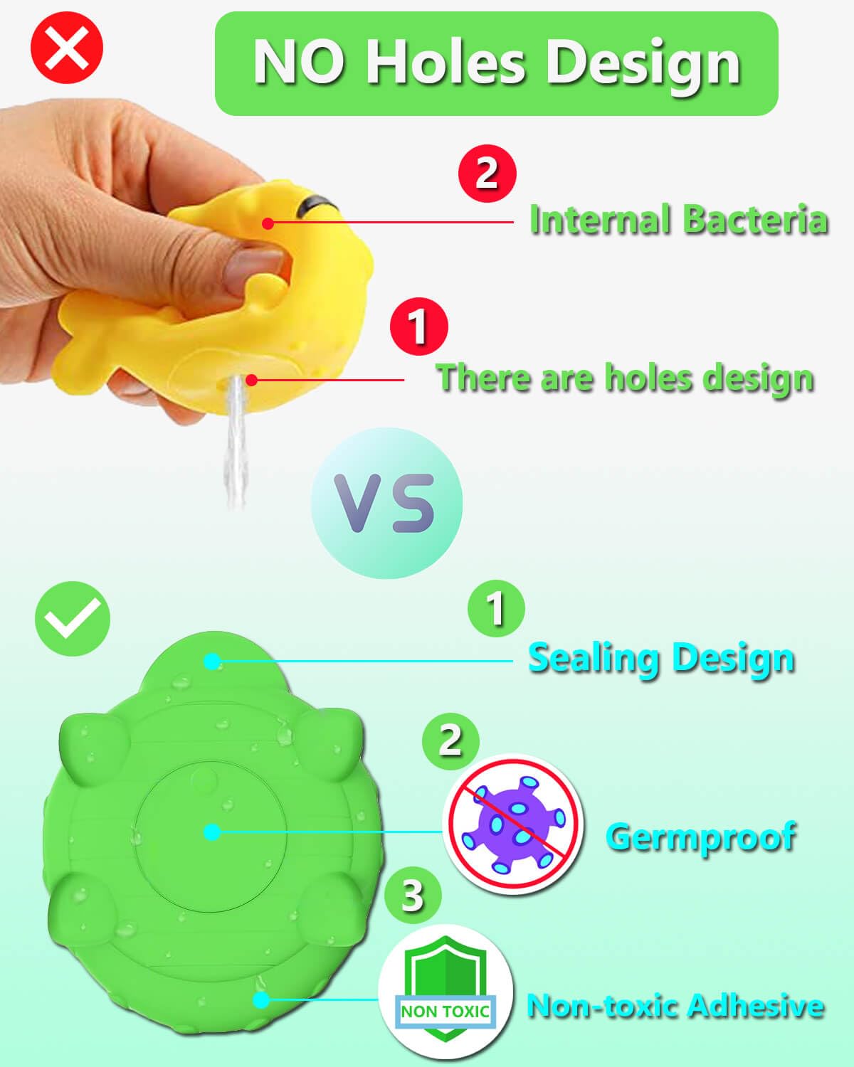 Mold-Free Bath Toys for Toddlers