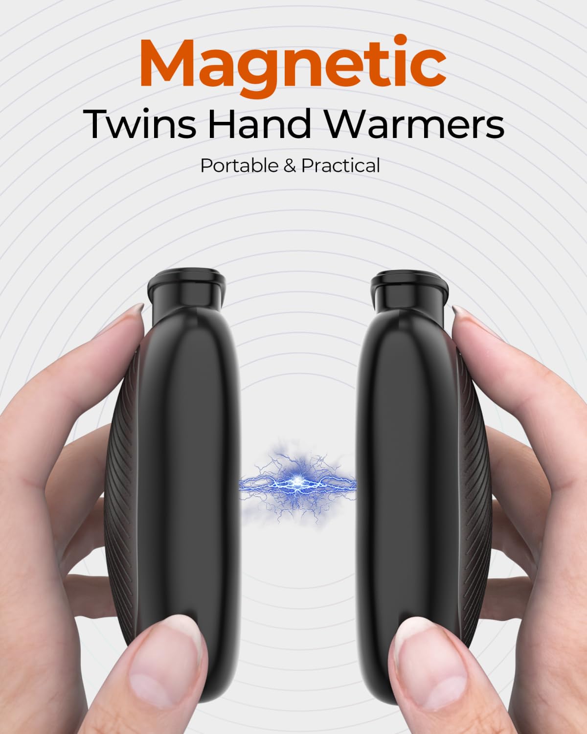 Rechargeable Hand Warmers 2 Pack with Heat Settings