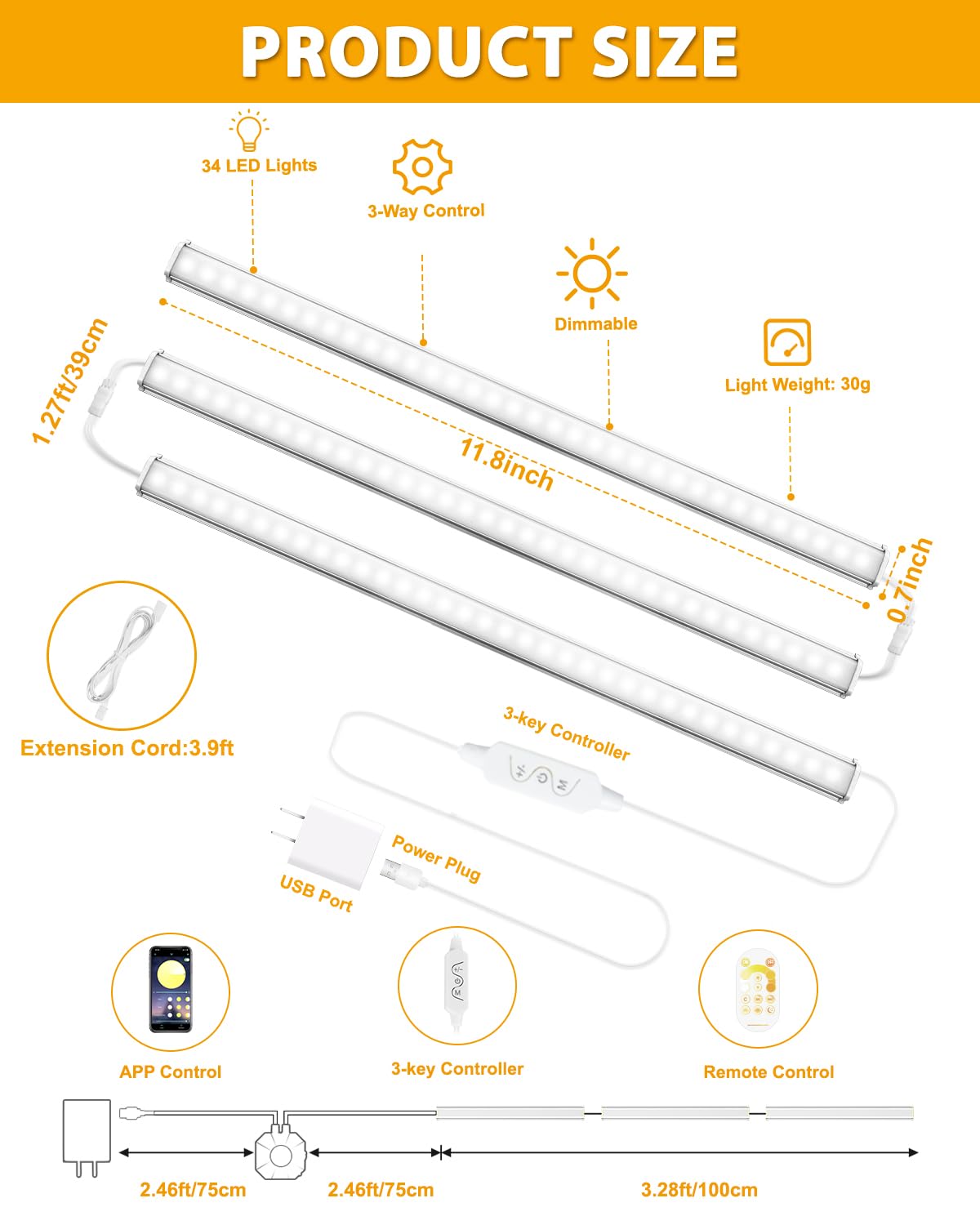 Dimmable Ultra Thin Under Cabinet LED Lights