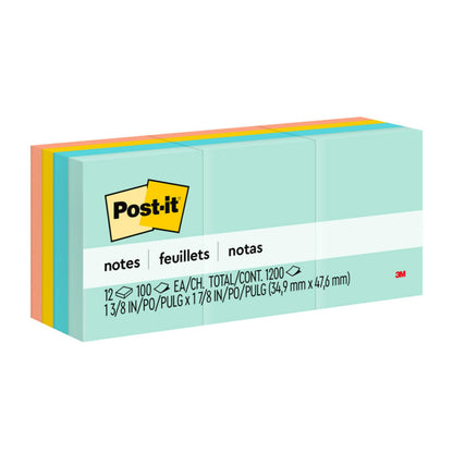 Post-it Notes Beachside Café Collection, 12 Pads
