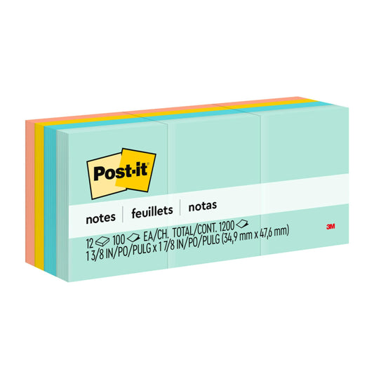 Post-it Notes Beachside Café Collection, 12 Pads