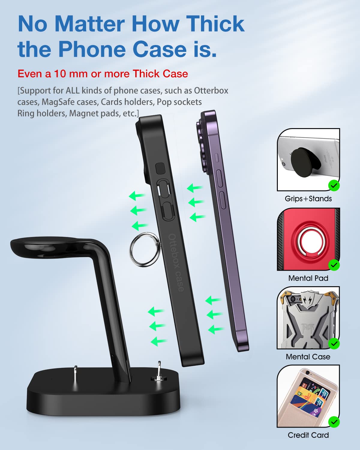 3-in-1 Wireless Charger Dock for Apple Devices
