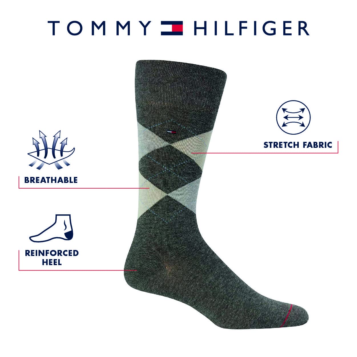 Tommy Hilfiger Men's 5-Pack Dress Socks