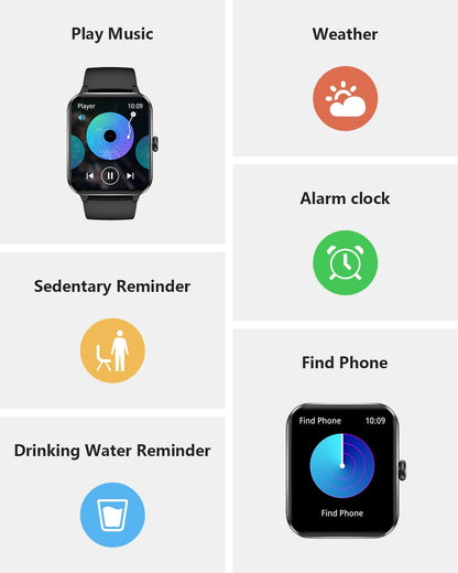 Smart Watch with Heart Rate & Sports Modes