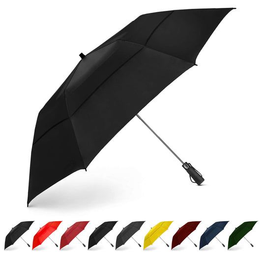 58 Inch Compact Travel Golf Umbrella - Windproof