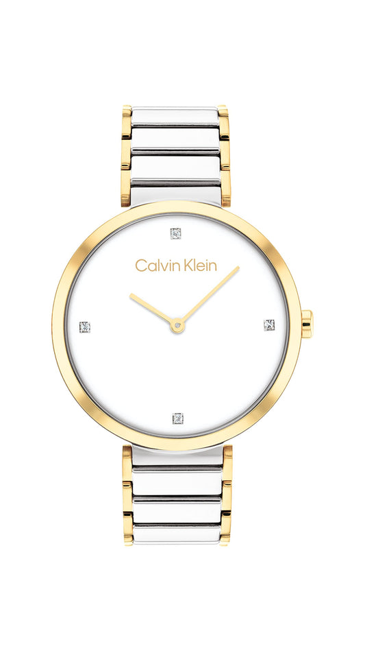 Calvin Klein Women's Two Tone Stainless Steel Watch