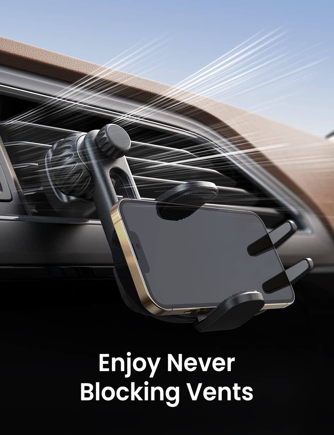 LISEN Universal Car Phone Mount for Hands-Free Use