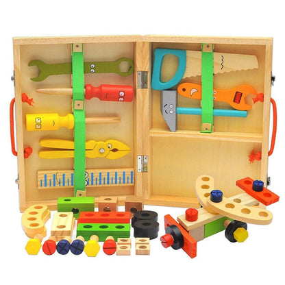 36-Piece Kids Wooden Tool Set by KIDWILL
