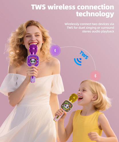 Qnxoat r Bluetooth Karaoke Microphone Toy for Kids
